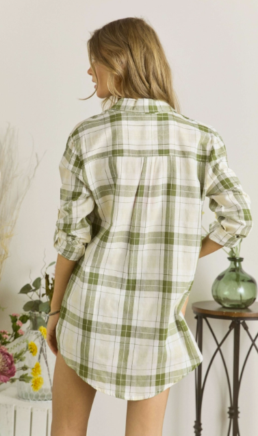 Olive Plaid Oasis