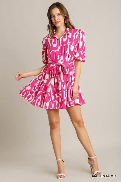 Vivid Vision  collared dress