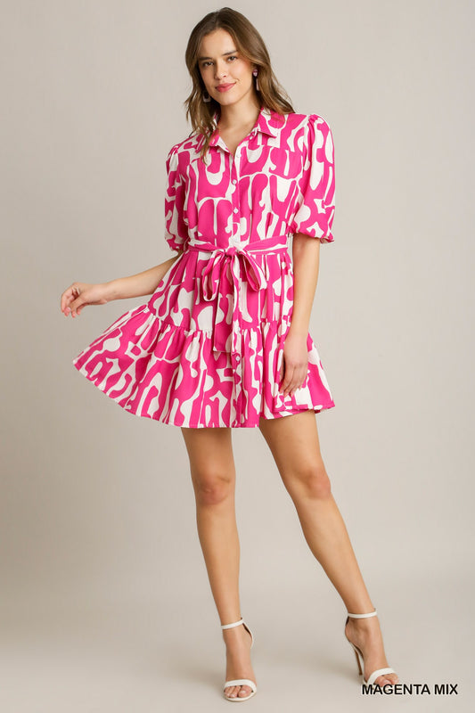 Vivid Vision  collared dress