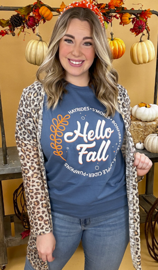 HELLO FALL Graphic T-shirt